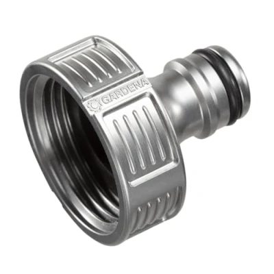 Image de Nez de robinet Premium 33,3 mm (G 1 Pouce) Gardena : adaptateur pour robinets, résistant au gel, emballé (18242 20)