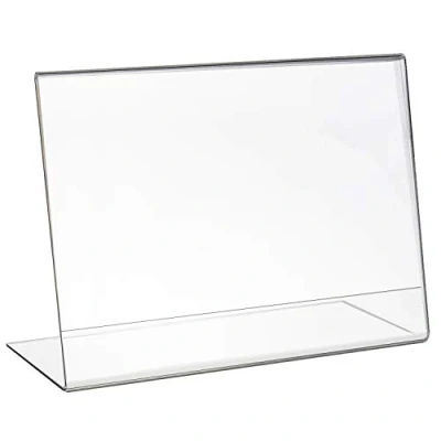 Image de HMF 46933 Présentoir de Table Acrylique incliné DIN A5 Format Paysage Transparent