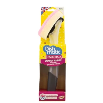 Image de Dishmatic Wonder Washee Poignée de Vaisselle à remplir avec tête Interchangeable, Double Action, Sensible la Chaleur, Noir, 1 pièce