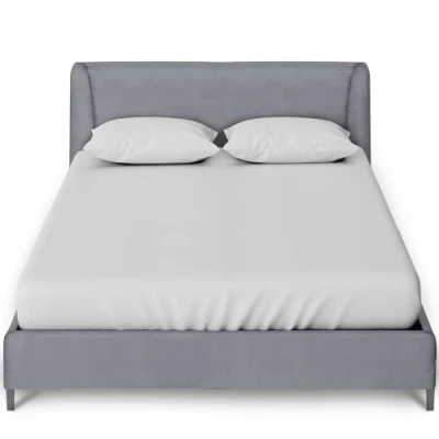 Image de GC GAVENO CAVAILIA Drap Housse en Percale pour très Grand lit Coins élastiques uni Polycoton Infroissable Argenté