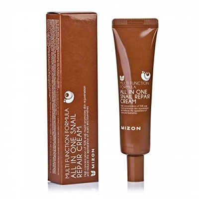 Image de [MIZON] ALL IN ONE SNAIL REPAIR CREAM (Tube 35ml) Soin Coréen Crème Anti imperfections à l&#039;extrait de bave d&#039;escargot âge &amp; Hydratante Régénerant