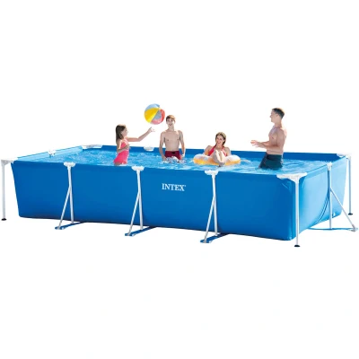 Image de Kit Piscine rectangulaire Tubulaire 4,5 x 2,2 0,84m bleu Intex