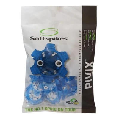 Image de SOFTSPIKES Pivix Fast Twist 3.0 Blue Pointes de Golf Unisexe, Bleu, Clamshell of 1 Set