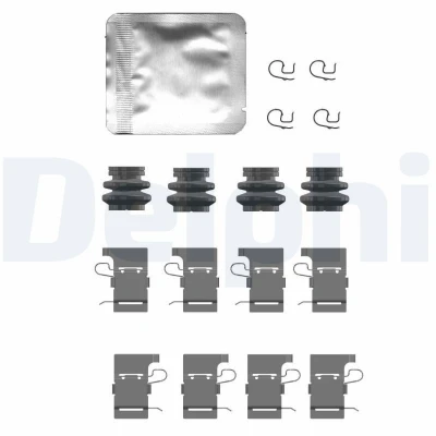 Image de DELPHI LX0732 Kit d&#039;accessoires, plaquette de frein à disque