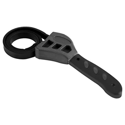 Image de Clé à sangle Universel molette, Serre écrou Outil de Réparation Réglable 500mm Couvercles réglables pot courroie