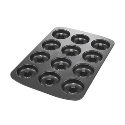 Image de RBV Birkmann 881624 Easy Baking Mini plaque à donuts 12 compartiments avec revêtement anti adhésif