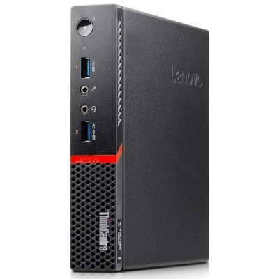 Image de Lenovo ThinkCentre M900 Tiny PC Mini ordinateur, processeur Intel i7 6700T, mémoire RAM 8 Go DDR4, disque SSD 240 Go, Windows 11 Pro (reconditionné)