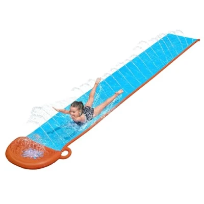 Image de Bestway H20GO Single Water Slide, 4.88 m Inflatable Slip and Slide with Built in Sprinklers