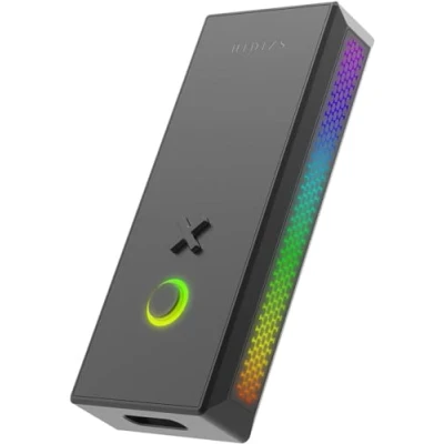 Image de Hidizs S10 amplificateur de casque à extrémité unique et équilibrée MQA 16X, DSD256, décodage audio portable avec lumière LED RVB pour Android, Windows, Mac OS, iPad iOS (Noir)