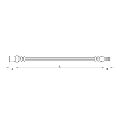Image de METZGER 4111689 Flexible De Frein 414 VOLKSWAGEN: Coccinelle, Kaefer Cabriolet