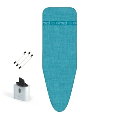 Image de AirPro By Widex Housse de Planche à Repasser 6 Couches pour Fer a Vapeur Taille S/M Universel Max 115x39 cm Plus d&#039;eau sous la Table Repasse jusqu&#039;à 50% Vite Made in Europa