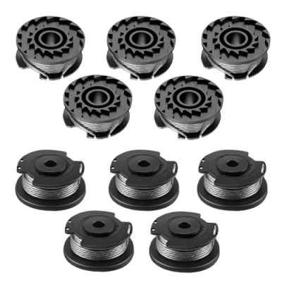 Image de Viilich Lot de 10 bobines fil pour coupe bordure Bosch ART 23 SL/ART 26 SL, bobine rechange en nylon (F016800569+F016800385), diamètre : 1,65 mm, 4,9 m