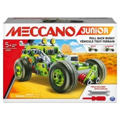 Image de Ma Voiture A Retrofriction Meccano Junior 3 Modèles de Véhicules Jeu Construction Avec 2 Outils