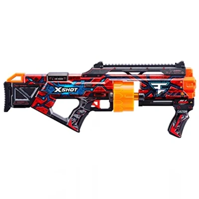 Image de XShot Skins Last Stand Clan Fuze Pistolet de fléchettes à Pression Ressort avec Chargeur Batterie, 16 &amp; Aspect Unique