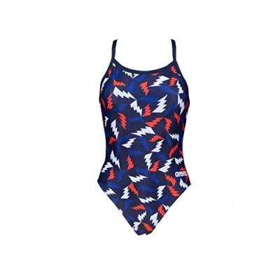 Image de Arena Maillot de Bain Une pièce à Rayures Multicolores pour Femme