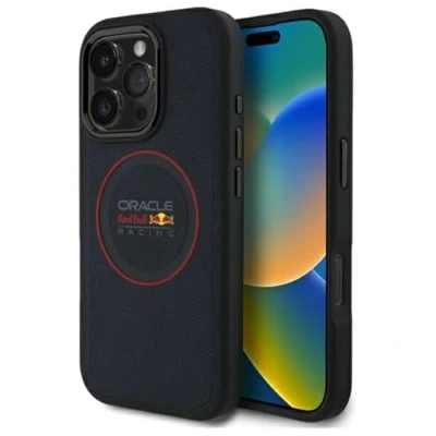 Image de Étui Red Bull RBHMP16L24PUILVR pour iPhone 16 Pro 6.3 bleu marine Leather Ring MagSafe Neuf