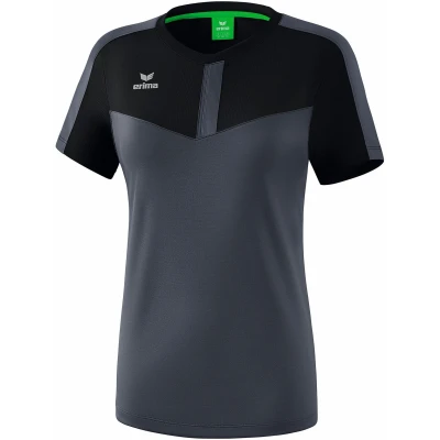 Image de Erima Squad Function T Shirt Femme Noir/Slate Grey FR: M (Taille Fabricant: 38)