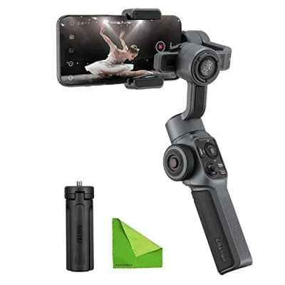 Image de Zhiyun Stabilisateur de cardan Lisse 5 3 Axes avec Fonction Traction et Zoom pour Smartphone comme iPhone 13, 12, X, 8, 7 Plus, 6 Samsung Galaxy S8+, S8, S7, S6, S5