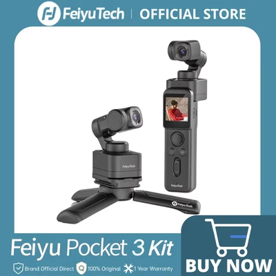 Image de FeiyuTech Official Feiyu Pocket 3 Kit Stabilisateur axes détachable sans fil Caméra à cardan