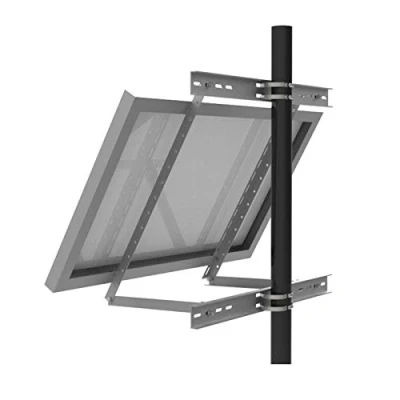 Image de enjoy solar Support de poteau réglable en aluminium avec un angle d&#039;inclinaison 30 à 60 pour seul panneau, module solaire, adapté une largeur 100 680 mm