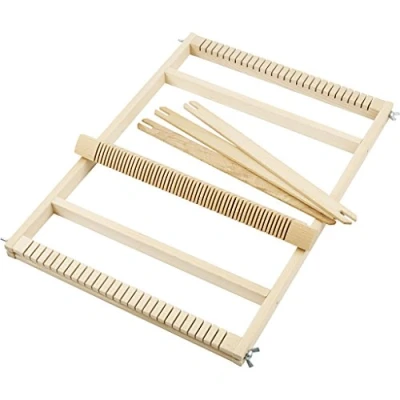 Image de Métier à tisser Bois Réf 42300 Inclus 3 bobines 27x2 cm Largeur 27