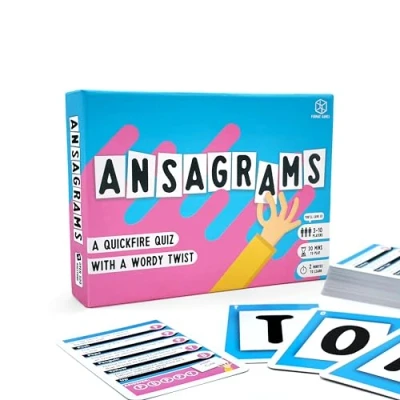 Image de Format Games Ansagrams Jeu de Cartes Un Quiz Rapide avec Une Torsion Mots 3 Joueurs et Plus À partir 12 Ans 500 Questions 30 Minutes