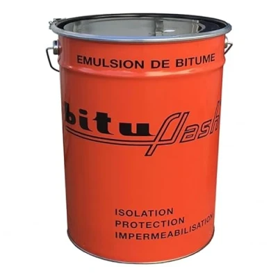 Image de Bitume étanchéité, enduit bitumeux, imperméabilisant maçonnerie, bois, métaux, cuve, bassin, fondation, sol, BITUFLASH PROCOM 25 litres