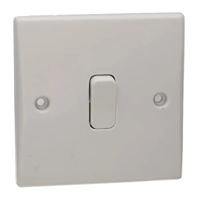 Image de kenable 1 interrupteur voie 10 A simple plaque ronde Blanc [1 (1 voie)