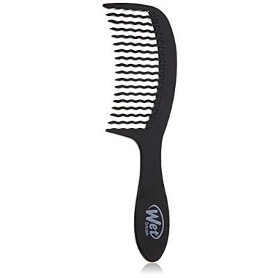 Image de WetBrush Detangling Easy Glide Comb Wave Tooth Design Suitable for All Hairtypes Black