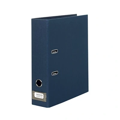 Image de Rössler Papier 1317452908 S.O.H.O. Classeur DIN A4 avec étiquette à insérer, largeur dos 80 mm, navy, 1 pièce