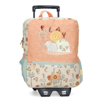 Image de Enso Play All Day Sac à Dos avec Chariot Multicolore 25 x 32 12 cm Polyester 9,6 L, Multicolore,