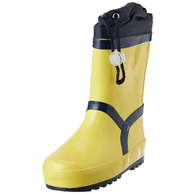 Image de Playshoes Bottes En Caoutchouc Doublées de pluie Mixte Enfant, Rose Vif, 21 EU