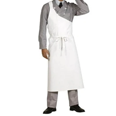 Image de MAUVERTEX TABLIER BOUCHER BLANC 100% COTON