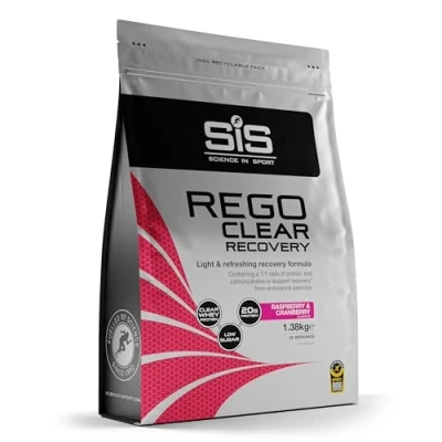 Image de Science in Sport Rego Clear Isolate poudre 1,38kg Framboise &amp; Airelle Boisson de récupération avec glucides, protéines et vitamines, Pour un entraînement efficace
