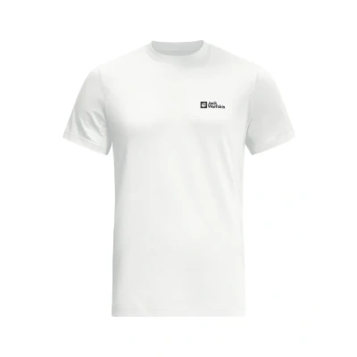 Image de Jack Wolfskin Essential T M Tshirt imprimé, Homme, Taille: Medium, White
