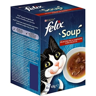Image de Animalerie Felix Soupe Sélection De La Campagne 288G Lot 4 Vendu par