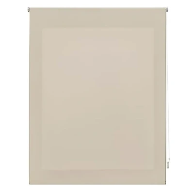 Image de INTERBLIND Store Enrouleur translucide uni de qualité supérieure 140 x 175 cm Ivoire Premium fenêtres 137 170