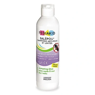 Image de PEDIAKID Balépou® Shampoing Traitement Anti Poux et Lentes Naturel Agit en 15 minutes Dès 3 mois Dispositif Médical Flacon 200ml