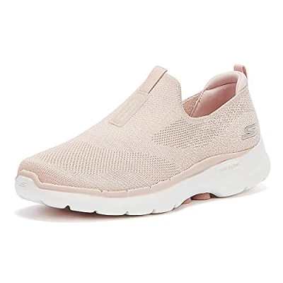 Image de Skechers Performance GO WALK 6 Chaussures de course, Femme, Taille: 41, Light pink Textile