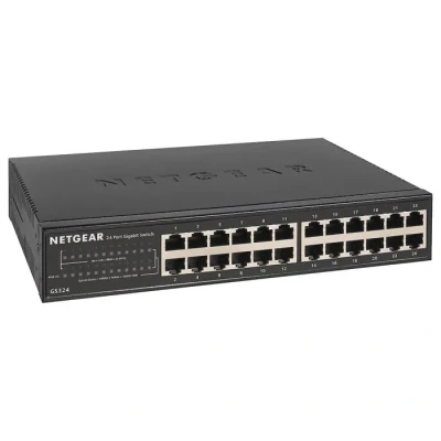 Image de NETGEAR GS324 Non géré Gigabit Ethernet (10/100/1000) Noir Neuf
