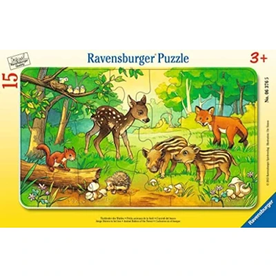Image de Ravensburger 06376 Puzzle Enfant avec Cadre Animaux De La Forêt 15 Pièces