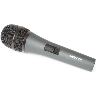 Image de Microphone dynamique professionnel Vonyx DM825 avec cordon de 5 mètres et filtre anti pop intégré