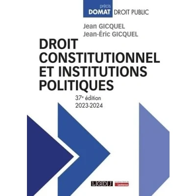 Image de Droit constitutionnel et institutions politiques (2023 2024) Livre d’occasion Très bon