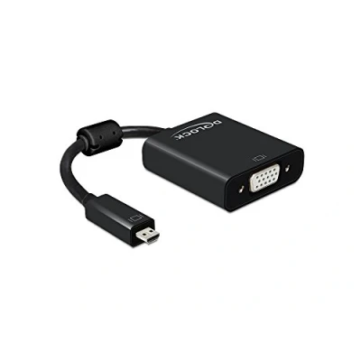 Image de Adaptateur VGA DELOCK 65558 Micro HDMI D ST vers Audio et vidéo Noir