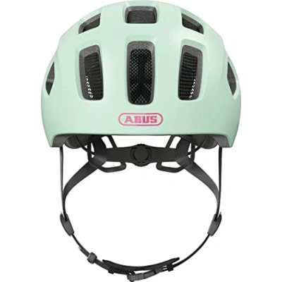 Image de ABUS Casque de vélo Youn I 2.0 avec lumière pour enfants, adolescents et jeunes adultes filles garçons Mint, taille M, Mint (iced Mint), M (52 57 cm)
