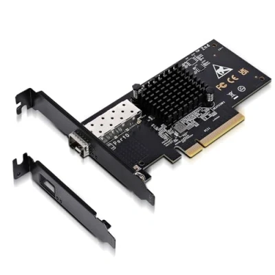 Image de 10Gbe PCI E NIC with 82599EN(X520 DA1) Controller, 10Gb Single Port SFP+ Network Card, GiGaPlus 10Gbps Express Ethernet LAN Adapter, Supports Windows/Windows Server/VMware