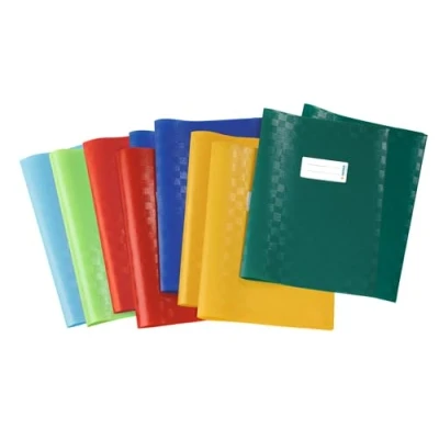 Image de Protège cahier HERMA 10 pièces Format A4 Grand ensemble coloré.