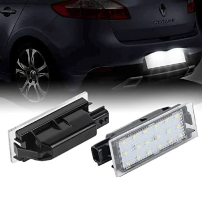 Image de OZ LAMPE 2X Éclairage de plaque d&#039;immatriculation LED pour Renault Vel Satis Twingo 2 Clio 3 4 Espace Laguna Phase Master Megane Feux Arrière
