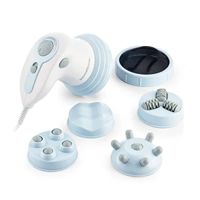 Image de InnovaGoods® Masajeador cellulite vibratoire avec infrarouges 5 en 1 CellyRed, réduit la et raffermit peau, têtes interchangeables.