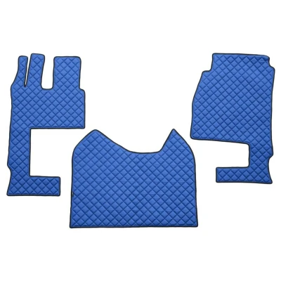 Image de F CORE FL04 BLUE Ensemble de tapis sol Similicuir avant 3 Bleu